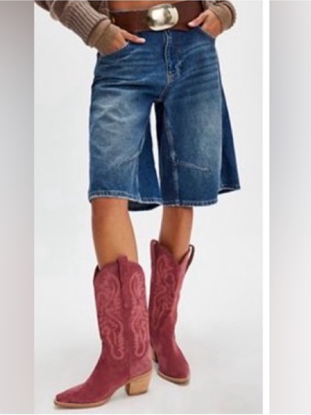 Jeffrey Campbell for Free People Pink Raspberry Embroidered
Dagget Heeled Boot